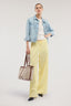 Pantaloni ampi con stampa in twill viscosa 4