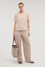 Pantaloni ampi con stampa in twill viscosa 4