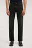 Jeans 380 Icon regular fit in denim sovratinto con patch in pelle 1