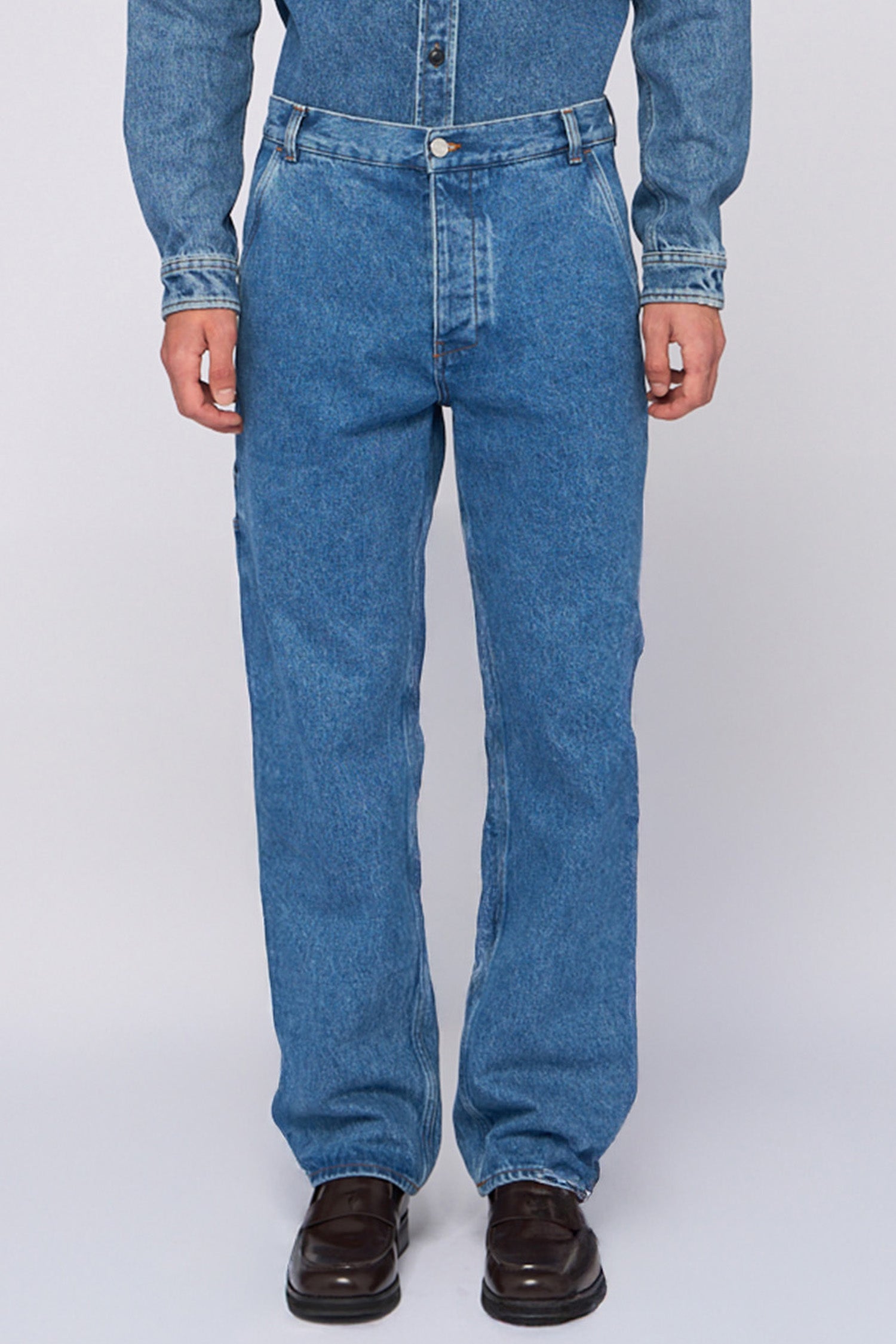 Jeans workwear 391 in denim stone washed