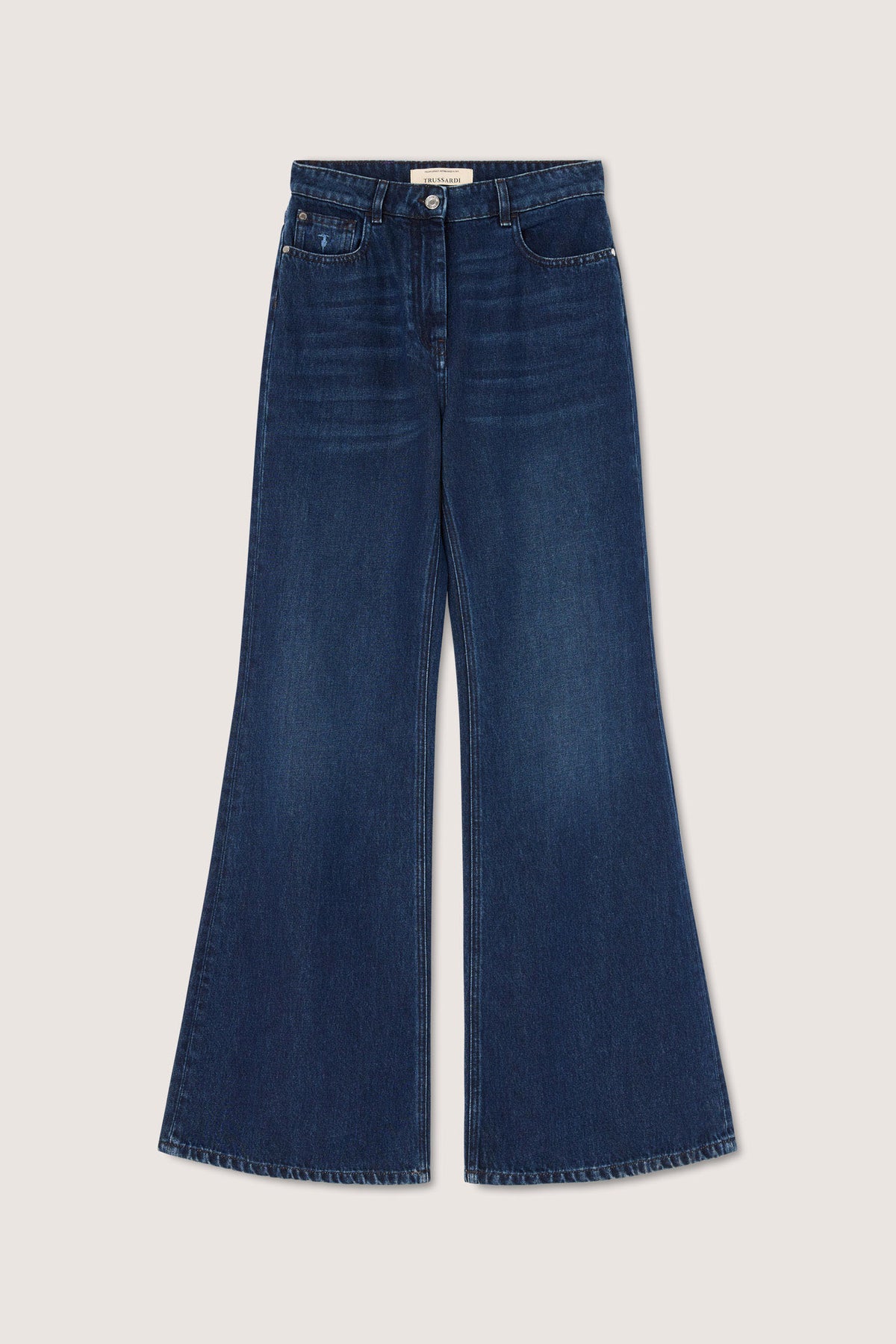 Jeans Flare in denim stonewashed con baffi 5|a55a54842945f4115c35032e5110bb618f7462388cf15d91d1925637b13fa061