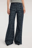 Jeans Flare 132 in denim con stampa pitone 6