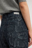 Jeans Flare 132 in denim con stampa pitone 3