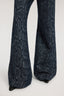 Jeans Flare 132 in denim con stampa pitone 4