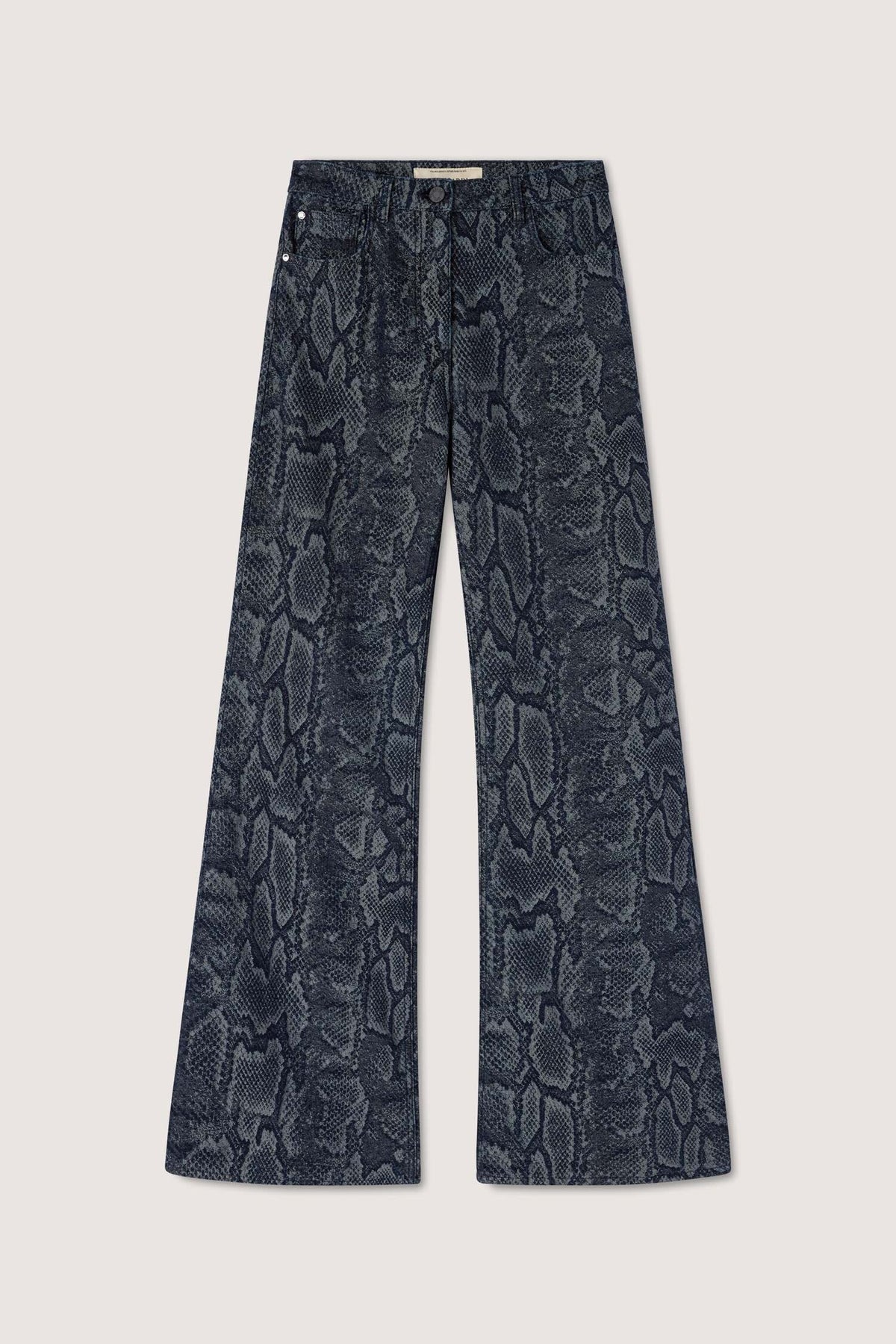 Jeans Flare 132 in denim con stampa pitone 5|75c2a3915fc9f7f473d2bd7dff45c3016a3606e5d0ca9d9f25845c81c37dd801