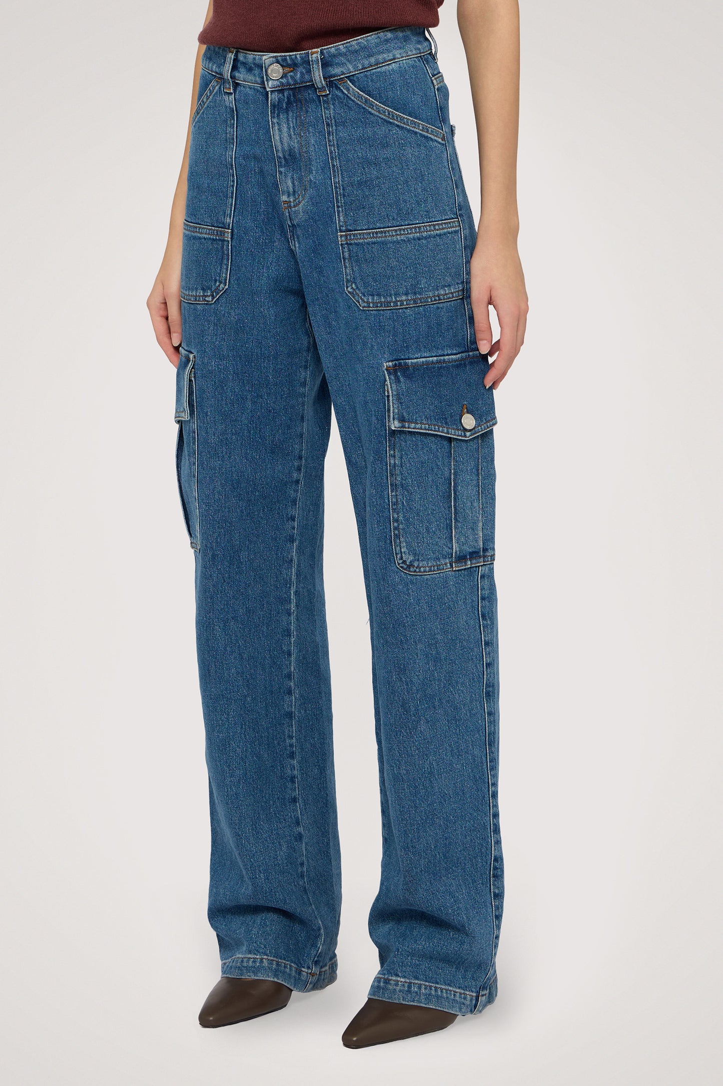 Jeans cargo 192 in denim stonewashed 1|a667f502c18a9bfd15f7cf0557a169005626b1de11c0f7e3a05b94f7f81b7aa7