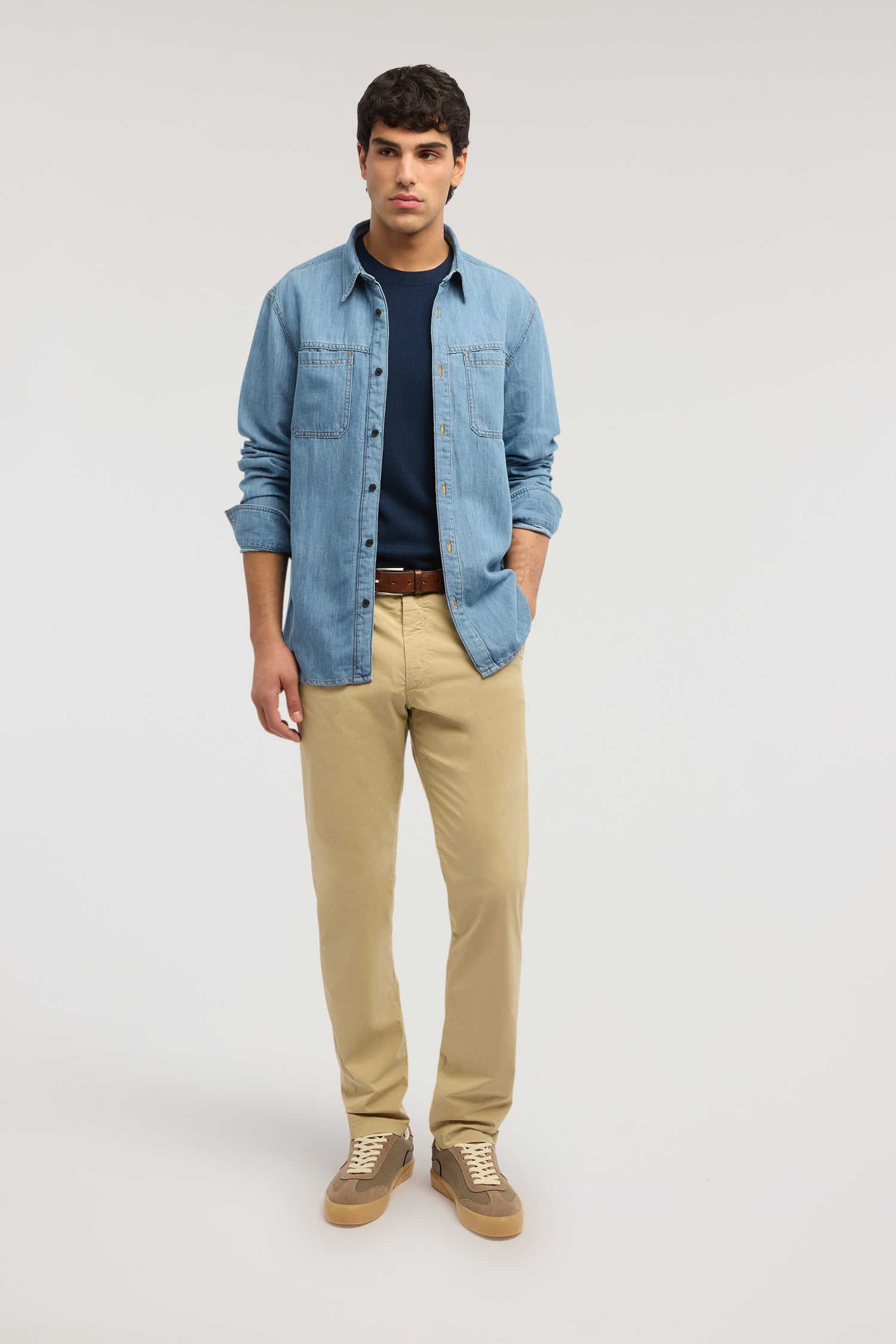 Chino Aviator 301 slim fit in popeline 5|0fdaee608ccde5210f60e673de2bf314697fe5edf9ab1ef6dec17e9a7ac1c25c