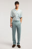 Chino con vita elastica in lino  4