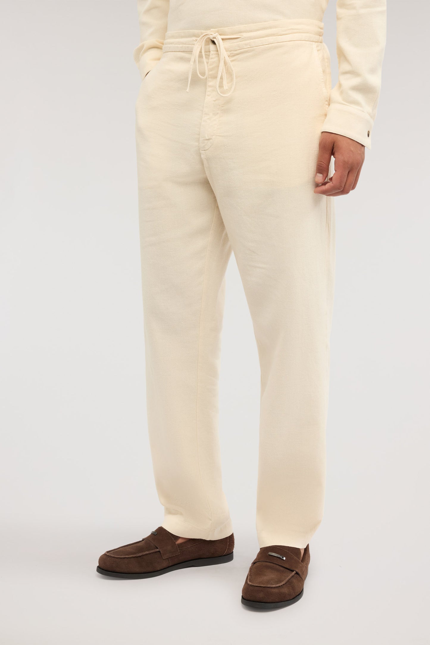 Pantaloni Relaxed Fit in Cotone e Lino 1|9b227ba14c6b1c08f094514e402061ceff5624b8720cc7eb5d8925bbe58550e8
