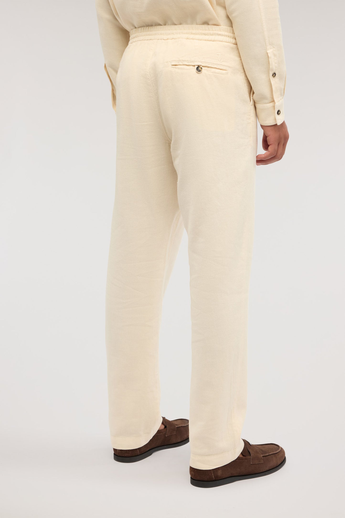 Pantaloni Relaxed Fit in Cotone e Lino 2|87e5566a89c611479c4ed645a7e7e050b6973e37230826a81c75b06a9db126c0