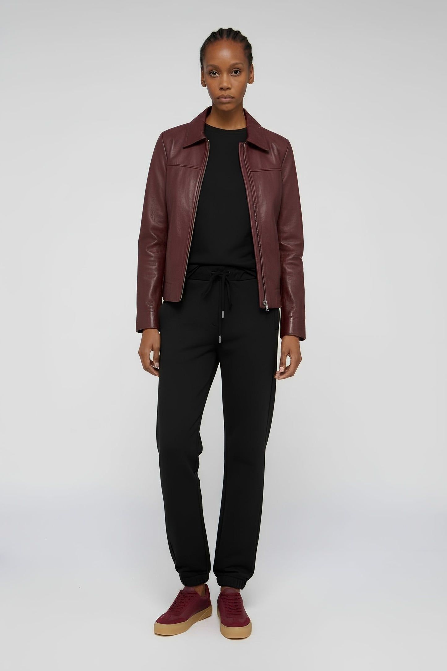 Pantaloni jogging in jersey fluido 1|f55913708dd41e6e710514c9b928f175ded3a62c86ecfe4714fb5e3f3680830c