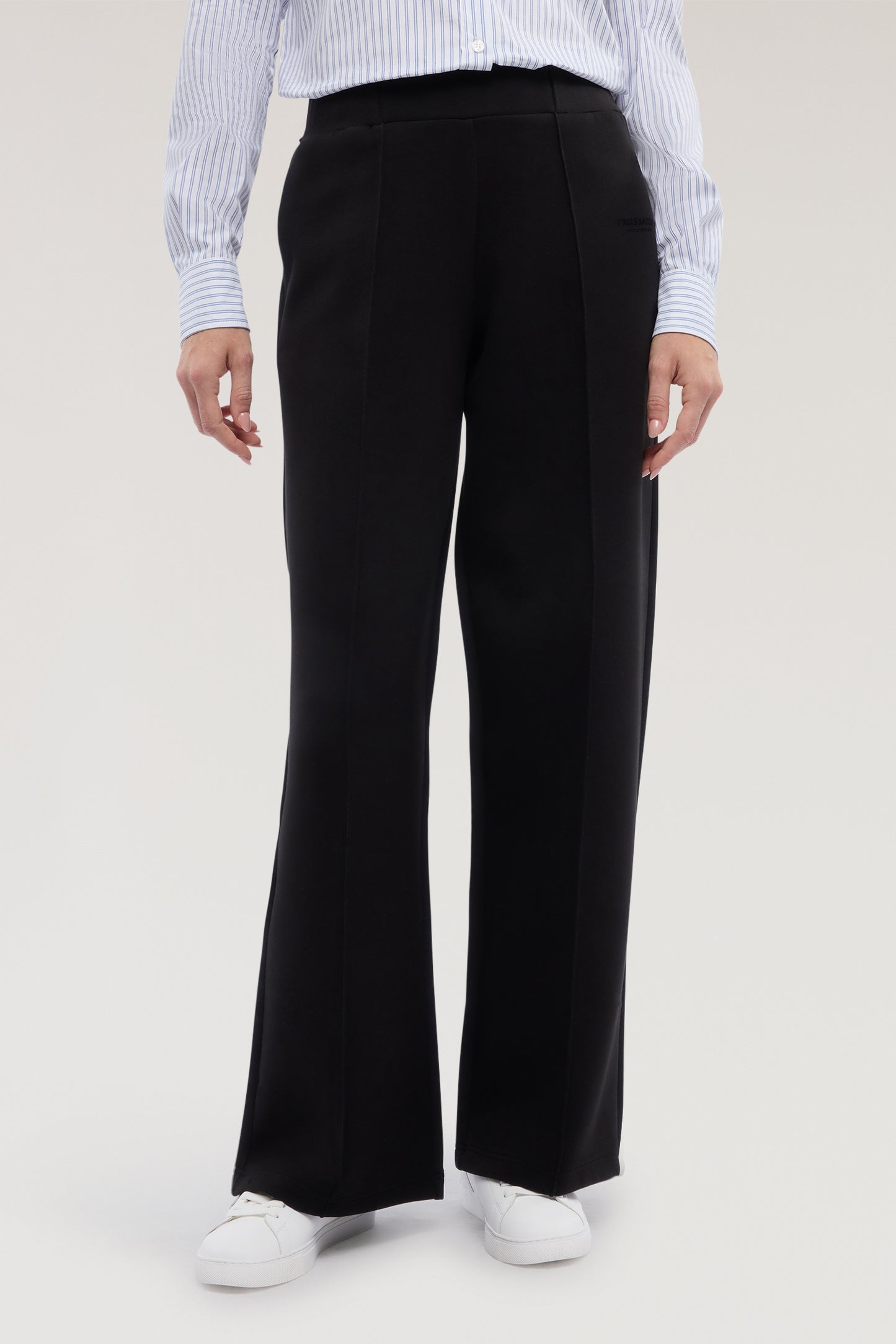 Pantaloni ampi in scuba 2|761d6849b1a5a9c4bad116eff6085e0ade2f13551a65c3575bdf29013a9f1372