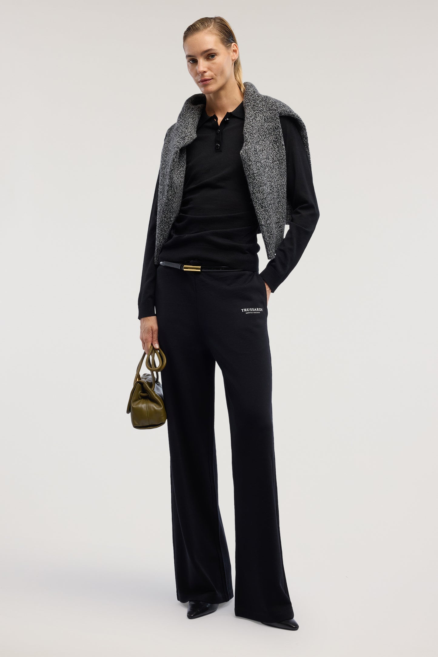 Pantalone palazzo in jersey di lana 1|e74f7e07a12f88cda082fe518177df19c9c2a9f308433c44f26829c3761635b5