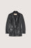 Leather blazer