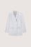 Slim fit double-breasted jacket in shiny twill