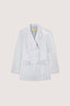Giacca doppiopetto slim fit in shiny twill 1