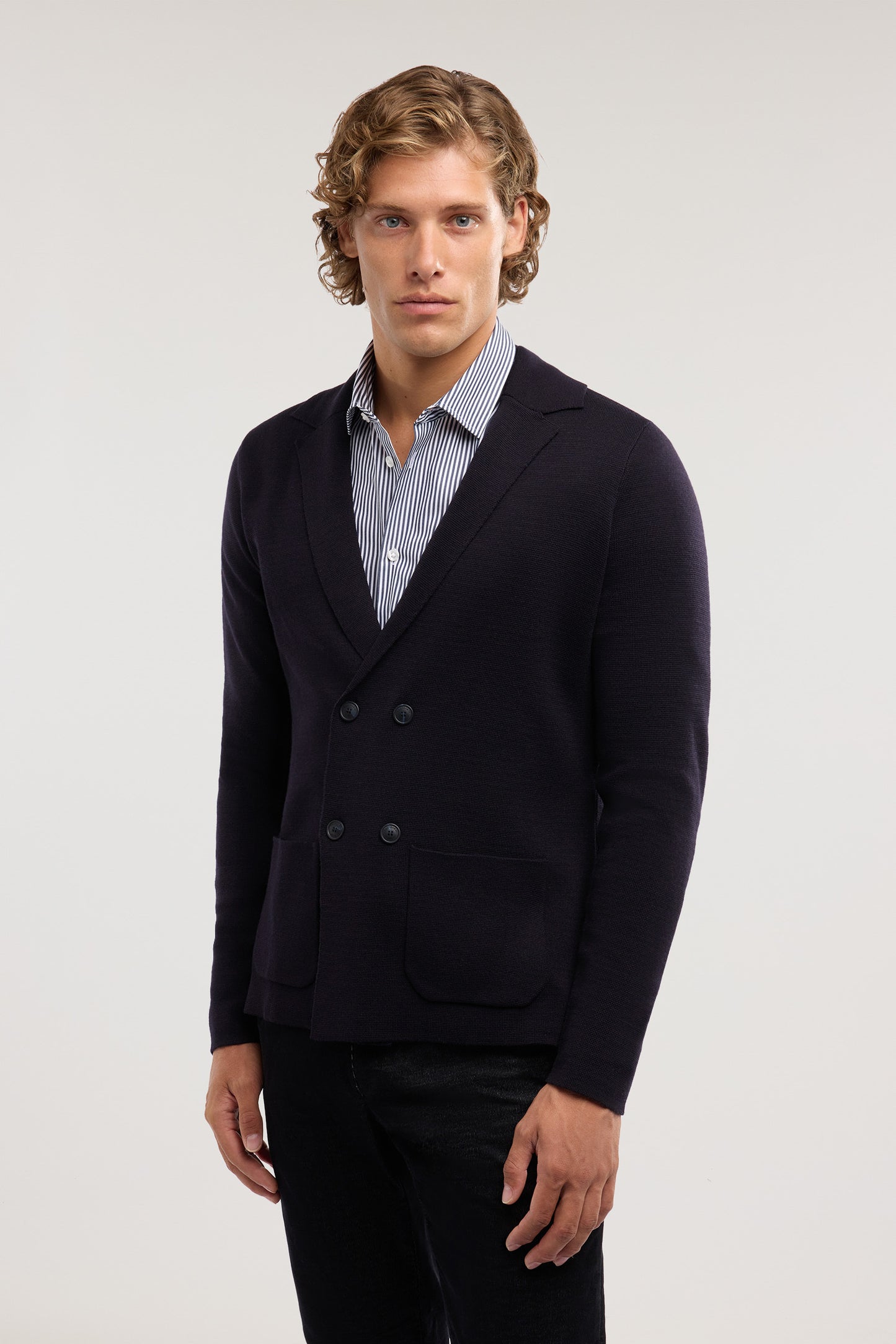 Giacca in maglia doppiopetto 2|2ee5f0fce95fe236e25090c7e0601fb187a3e5d66ad2f218f790eab47a535f3b