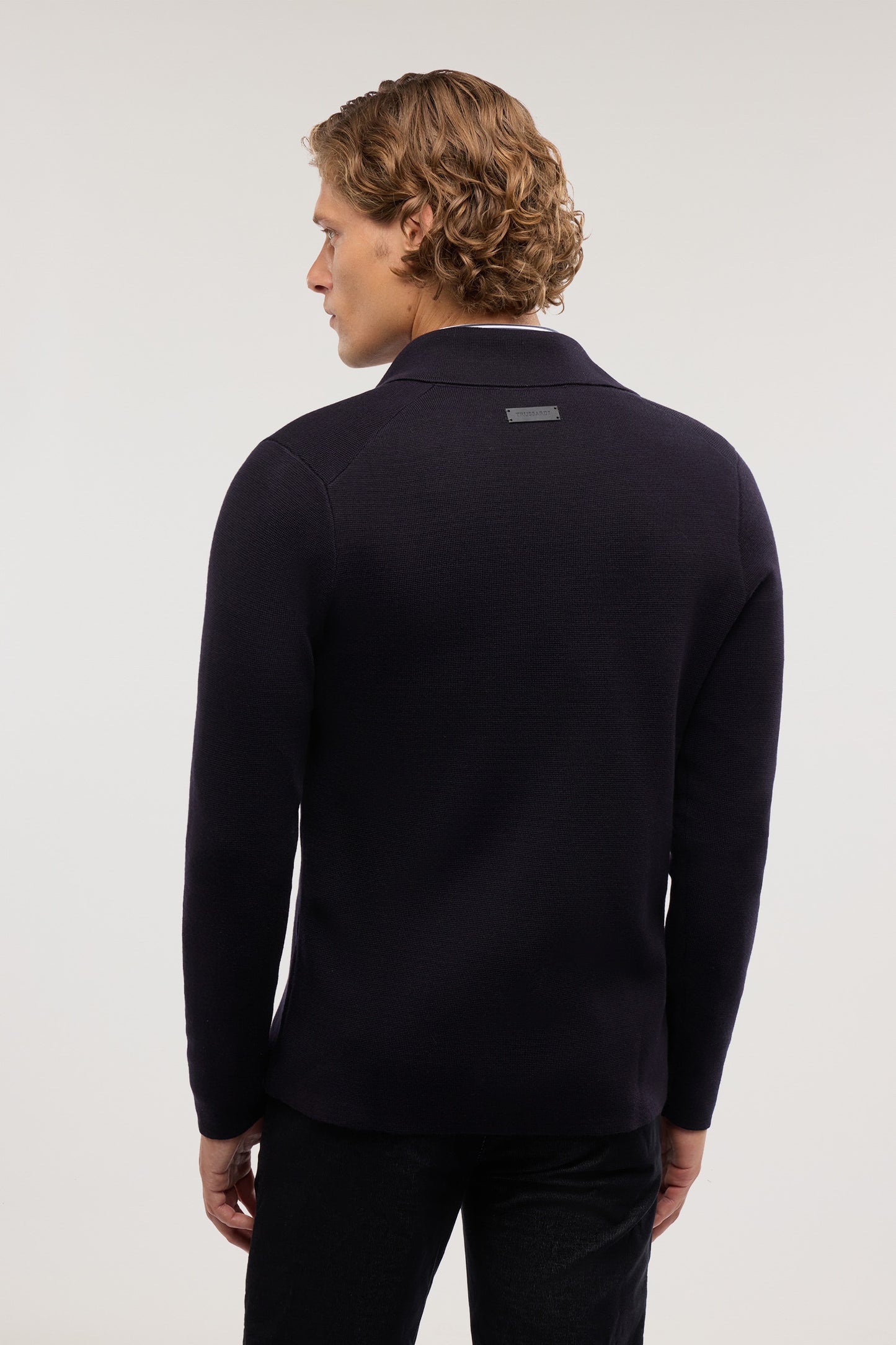 Giacca in maglia doppiopetto 1|63c2268681aa5d8685e65b985a0eeddaba535cd9f5df14d82c09e529833de025