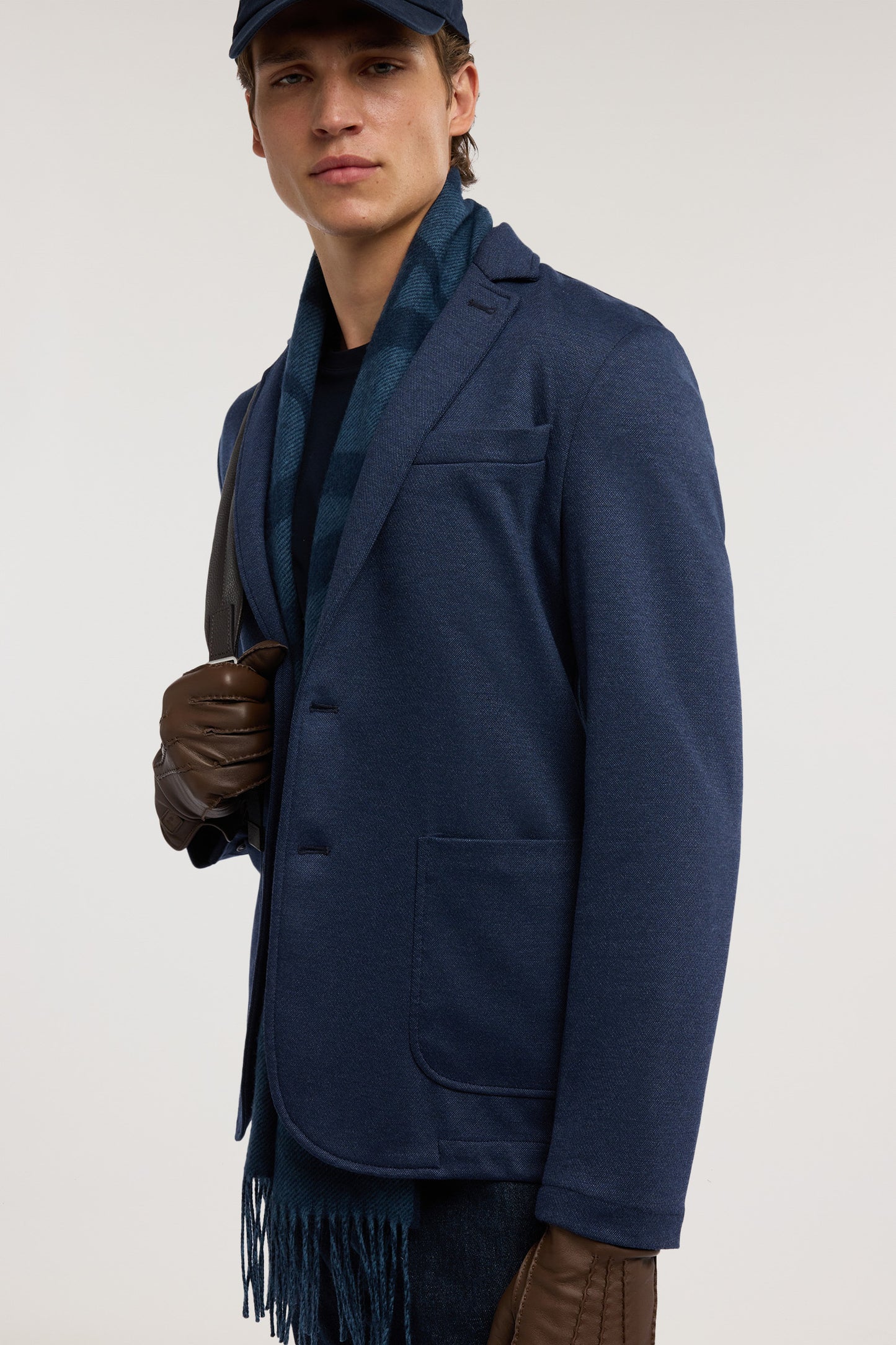 Blazer destrutturato in jersey microfantasia 4|303062780890a21e3bbacfc8f92bae6b100ddd94099be339566dd348863197c3