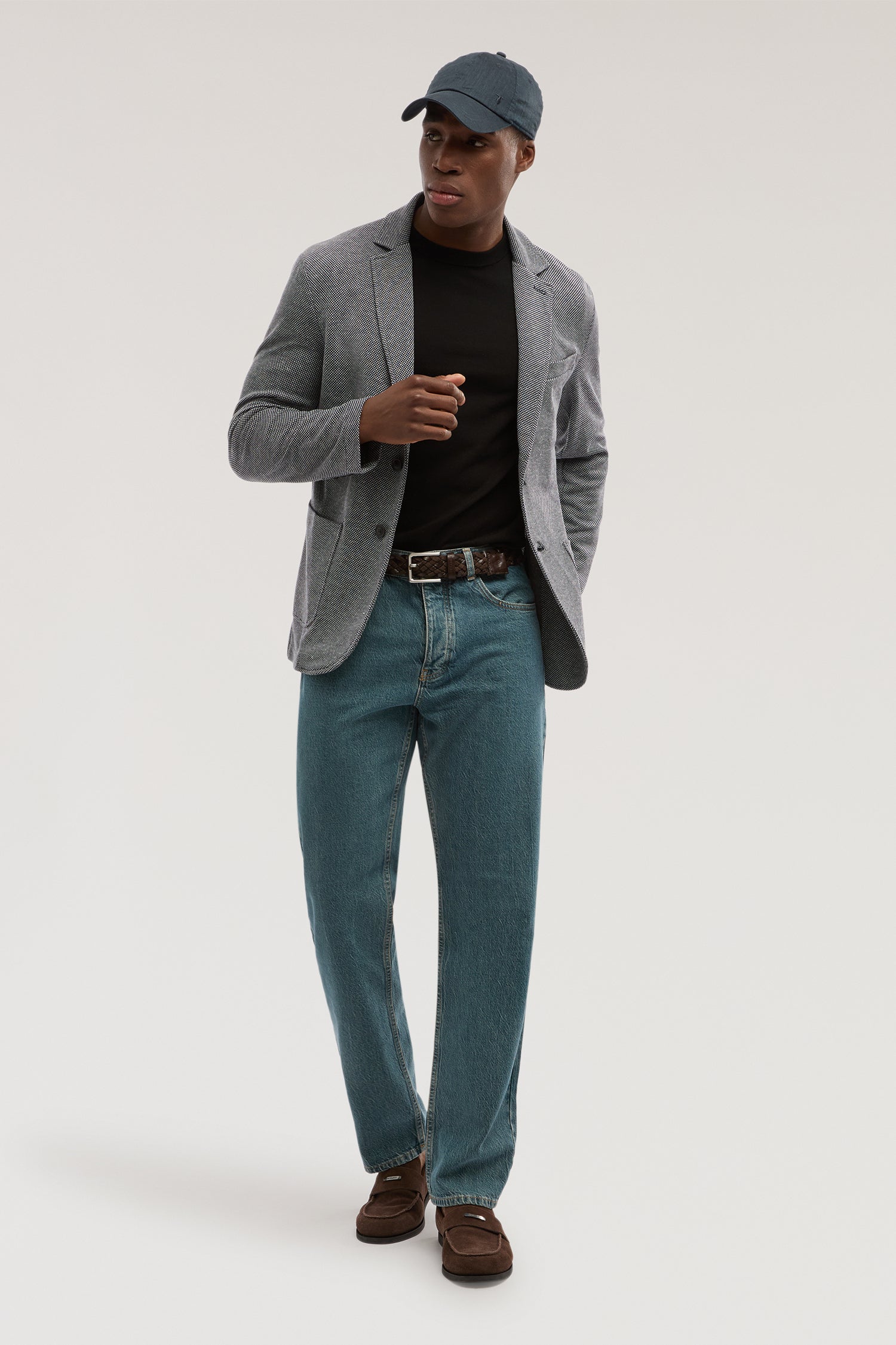 Giacca slim fit in jersey misto lino 4|f8c0dc0ffa92a2a30508bab77e8ae301a7c05ce7e8aaf7545dd5a544a32d9fb8