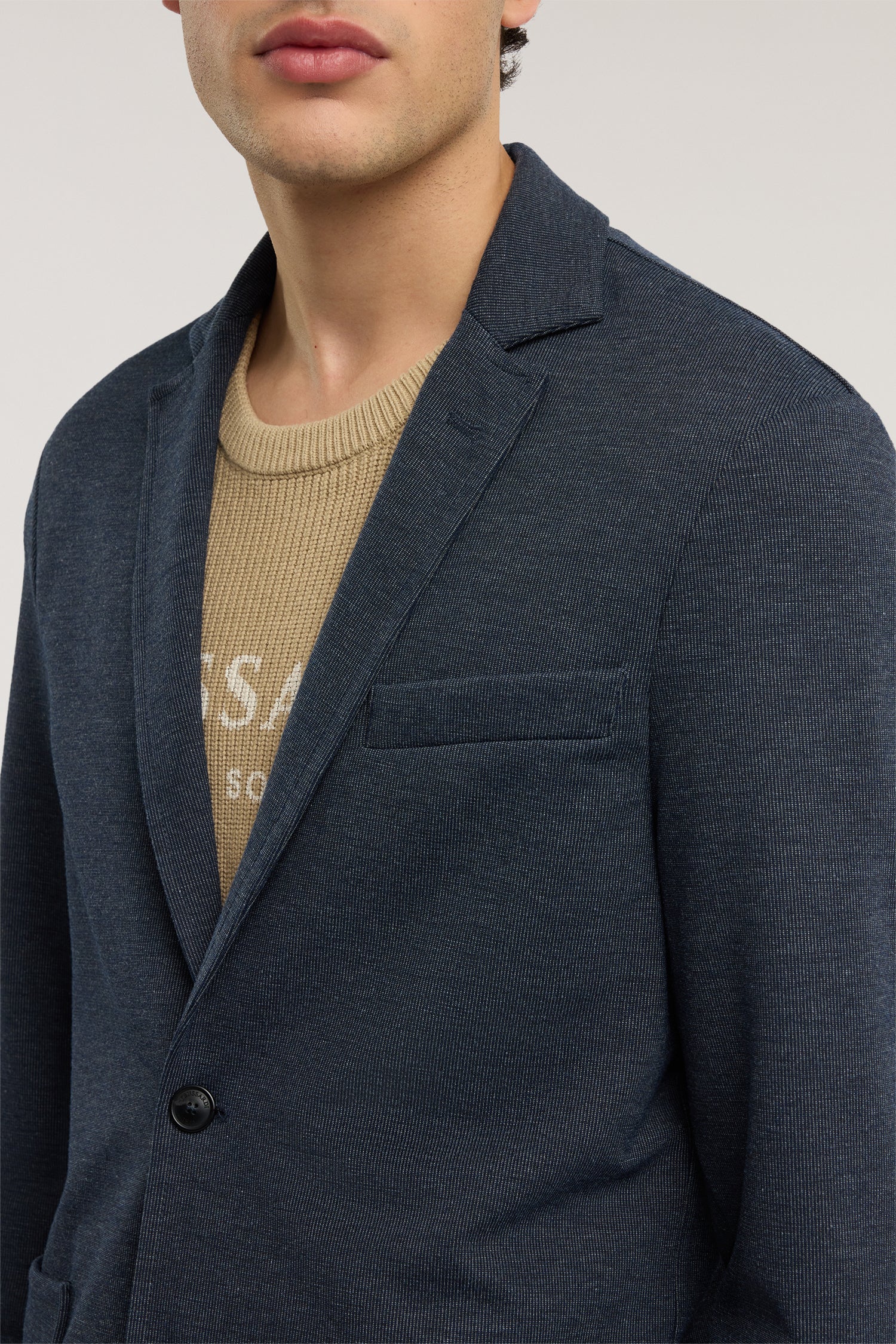 Blazer slim fit in jersey tridimensionale 3|b50aaa007a6dd1f5357b0fd9fa33fd25550347d1572fd0f98b647ead095793c7