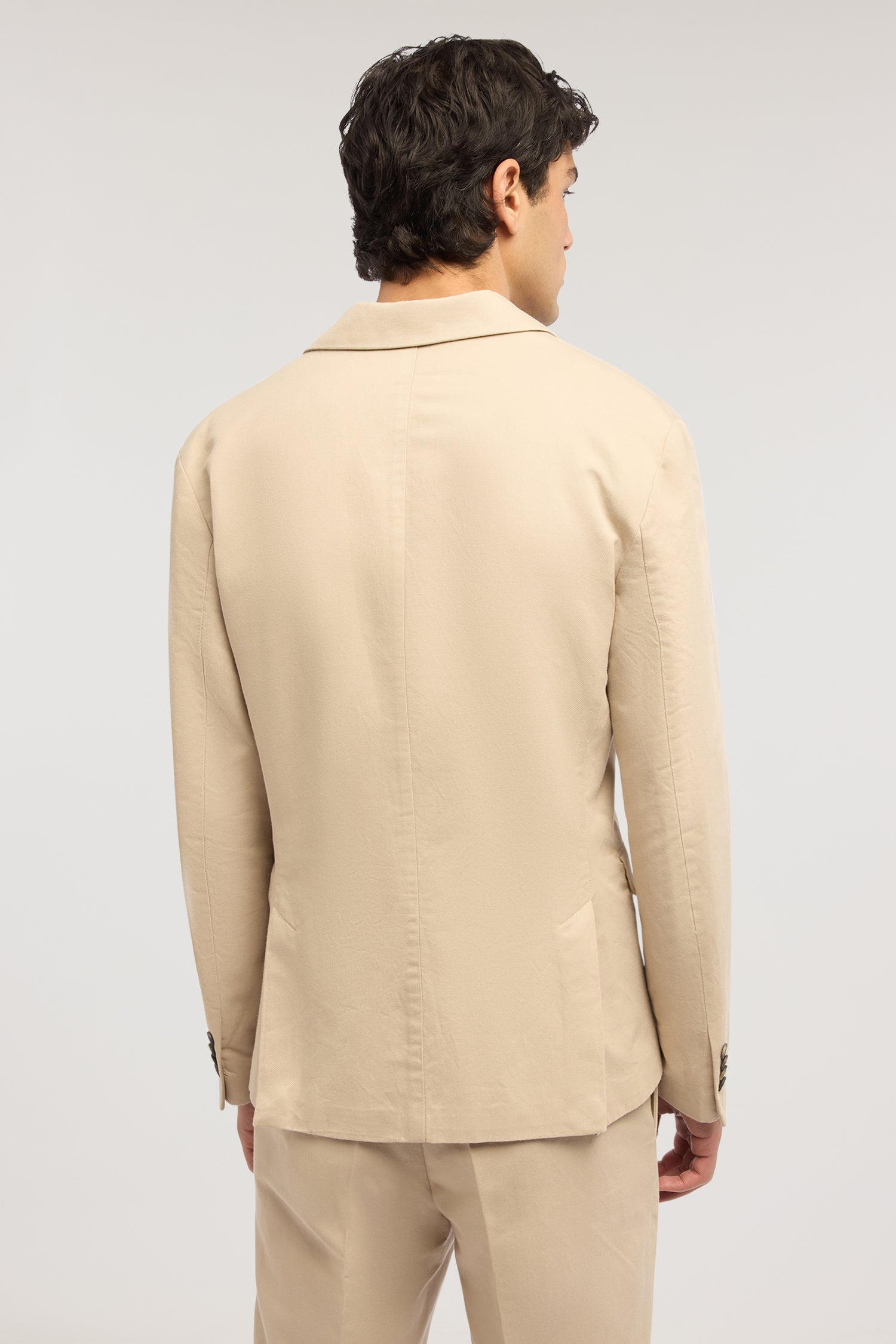 Blazer monopetto in lino e cotone 2|cef2c43fa8db272b520af2f11a3feca57a05d864b9ff711d08a046a610d407c4