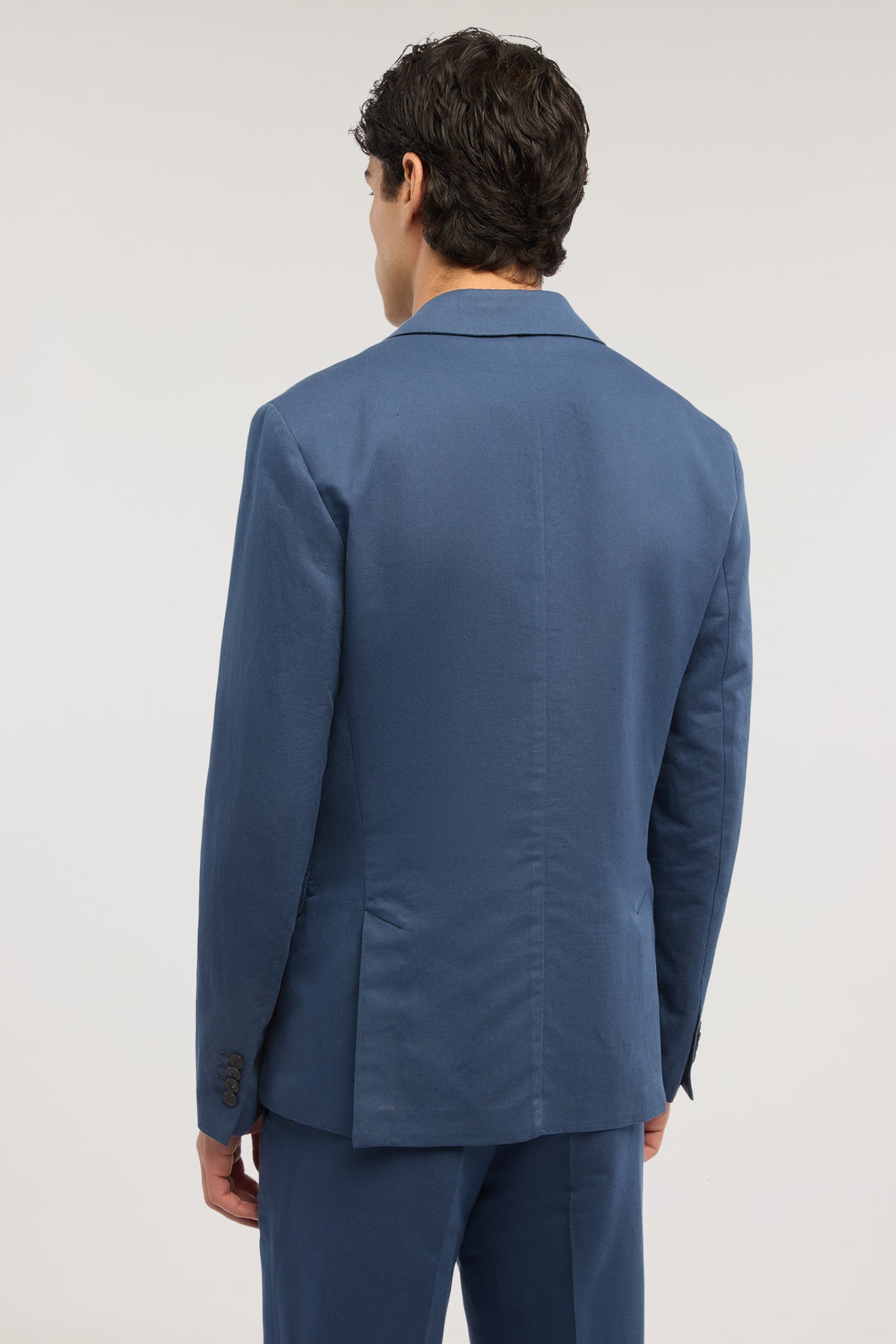 Blazer monopetto in lino e cotone 2|806061a03f9701b43031e79520a1e47468acd854a4585aa0cda54203552c4261
