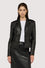 Leather blazer with Gentle Society lining
