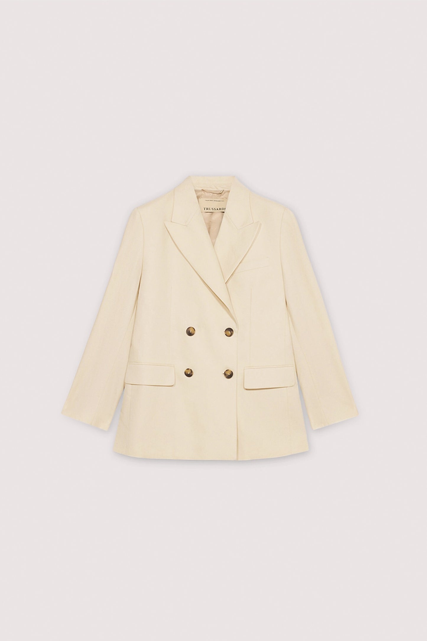 Blazer doppiopetto in cotone e lino 7|8d23cefddc575420c72590ed431d29fc848de1351322e7ead1321c3f1e06c830