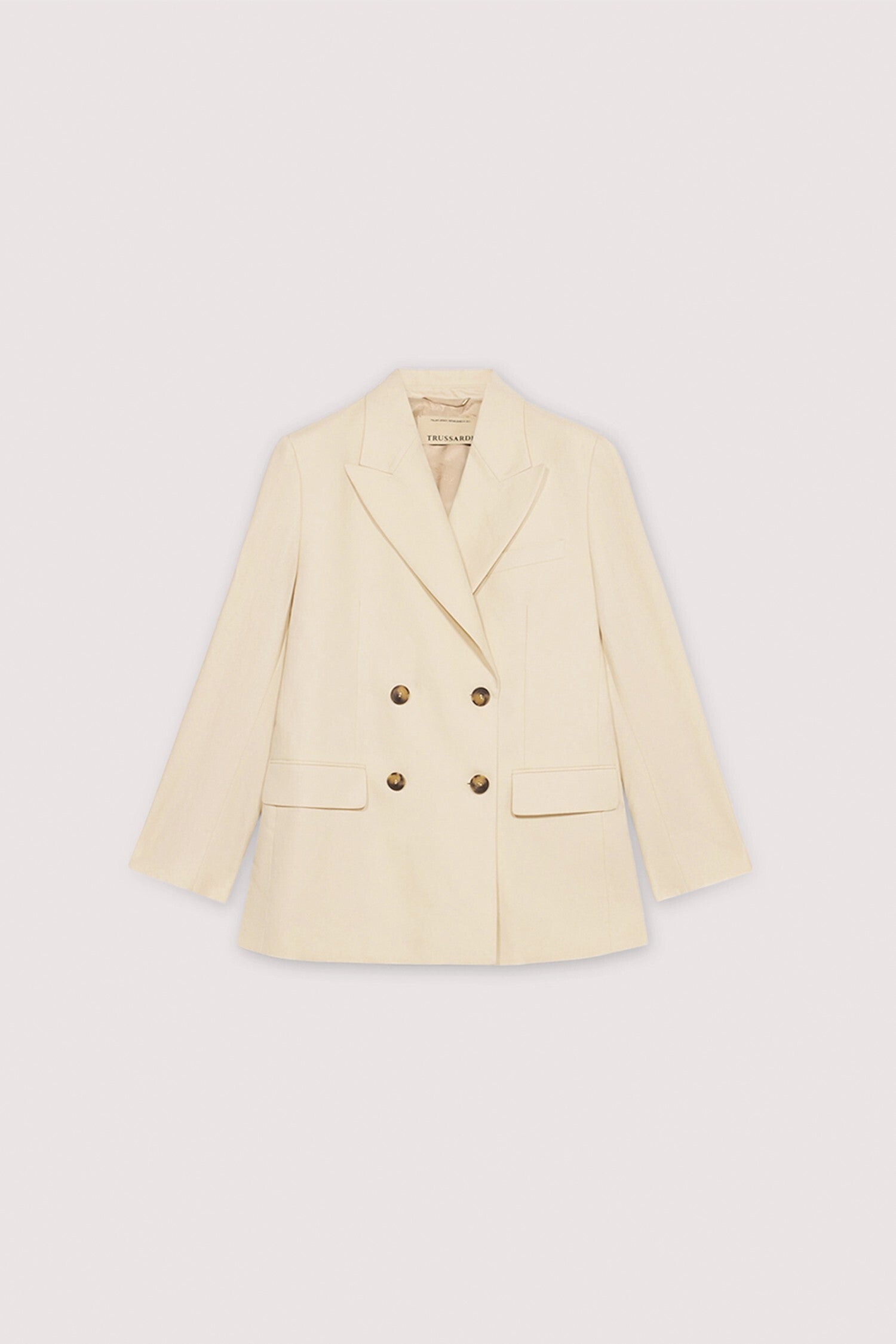 Blazer doppiopetto in cotone e lino 7|8d23cefddc575420c72590ed431d29fc848de1351322e7ead1321c3f1e06c830