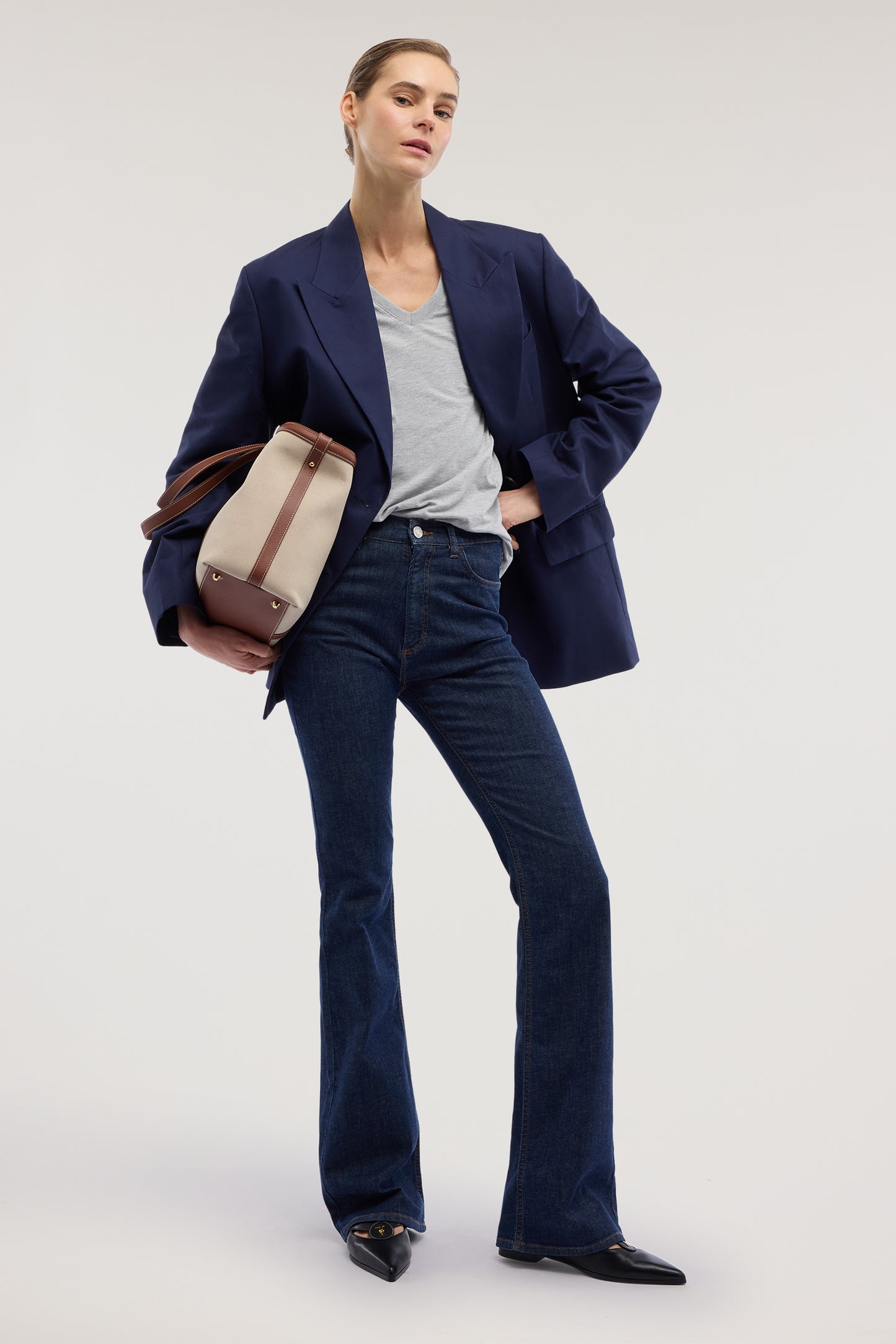 Blazer doppiopetto in cotone e lino 4|b78e0b94658359d05489bda4a1ae0ce1f468fba793cc2fc221ecb897123e1c28