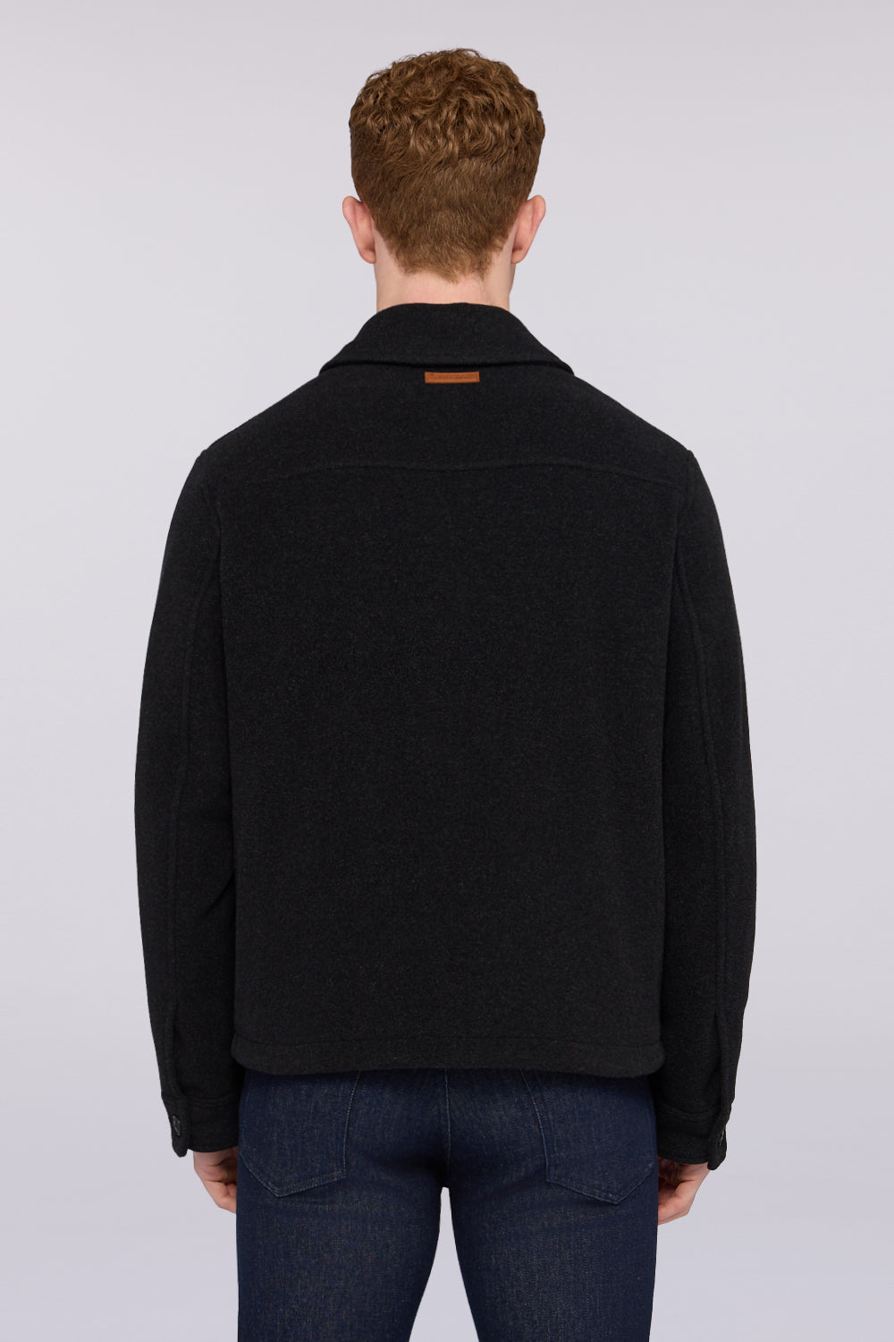 Blouson con collo camicia in misto lana 2|f9b33aa3866e0766056bdc1181c213e11a34f42972c44bd8f71c585daa919abb