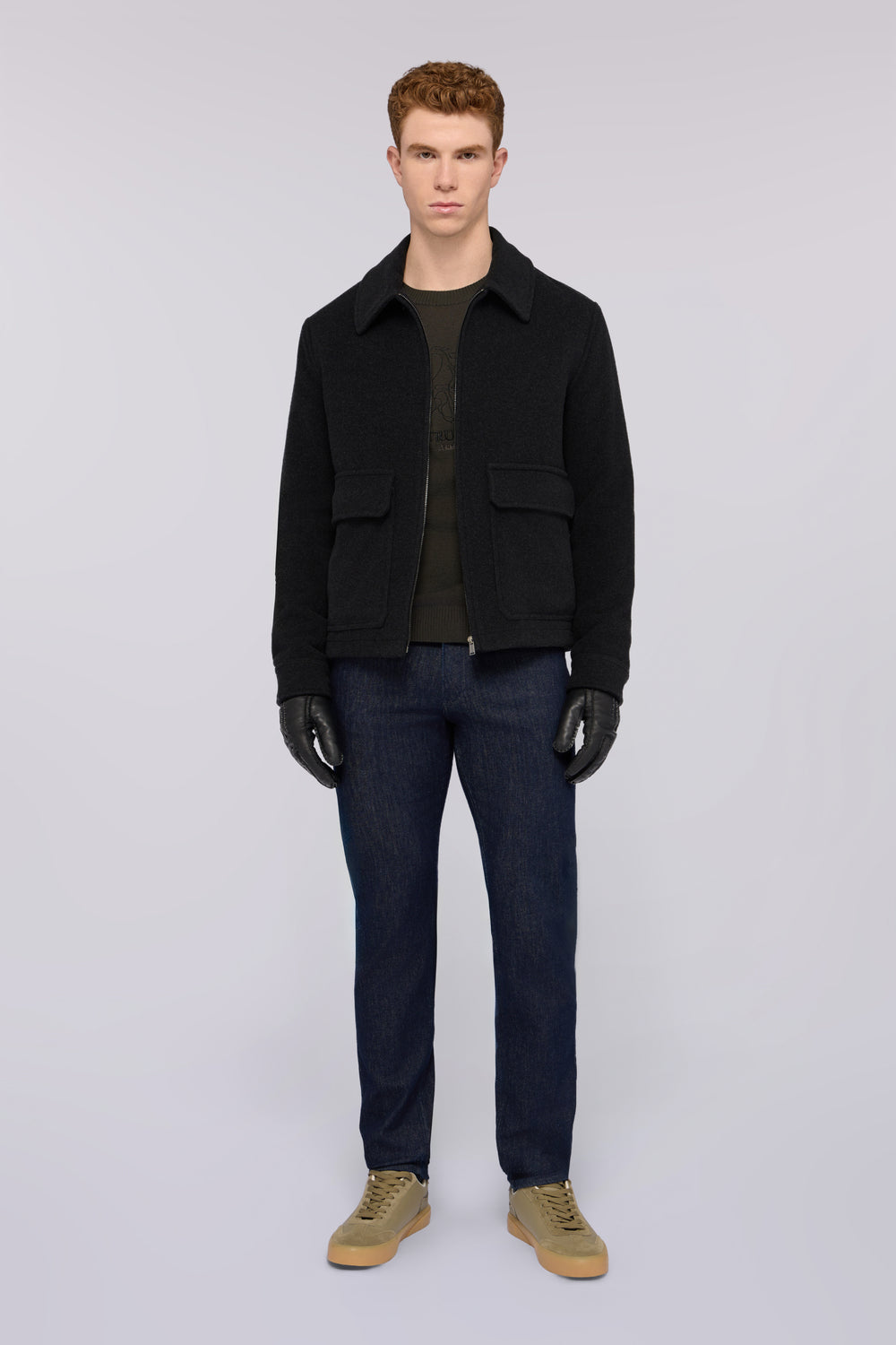 Blouson con collo camicia in misto lana 4|045a05b9f1fff325f3f8fe84ae509f3e0fd7590d66c3e4d6ab80d9e19ddec9c8