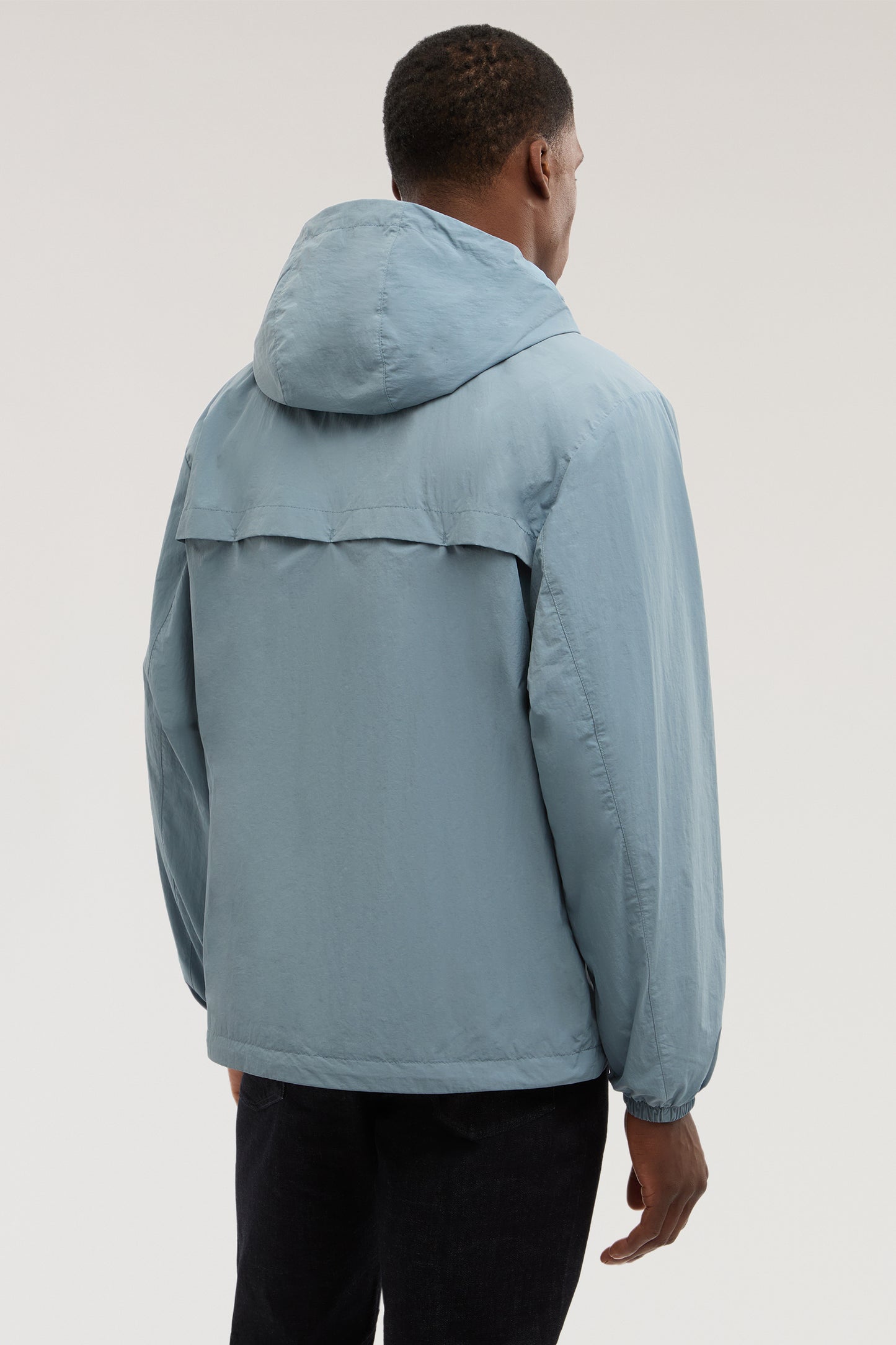 Giacca antivento con cappuccio in nylon crinkle 2|ef703d6e1bb09267c423df210da4bced26194438262a9fb80533f50b3305f5f5