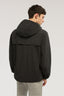 Giacca antivento con cappuccio in nylon crinkle 2