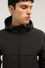 Giacca antivento con cappuccio in nylon crinkle 1