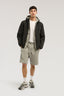 Giacca antivento con cappuccio in nylon crinkle 4