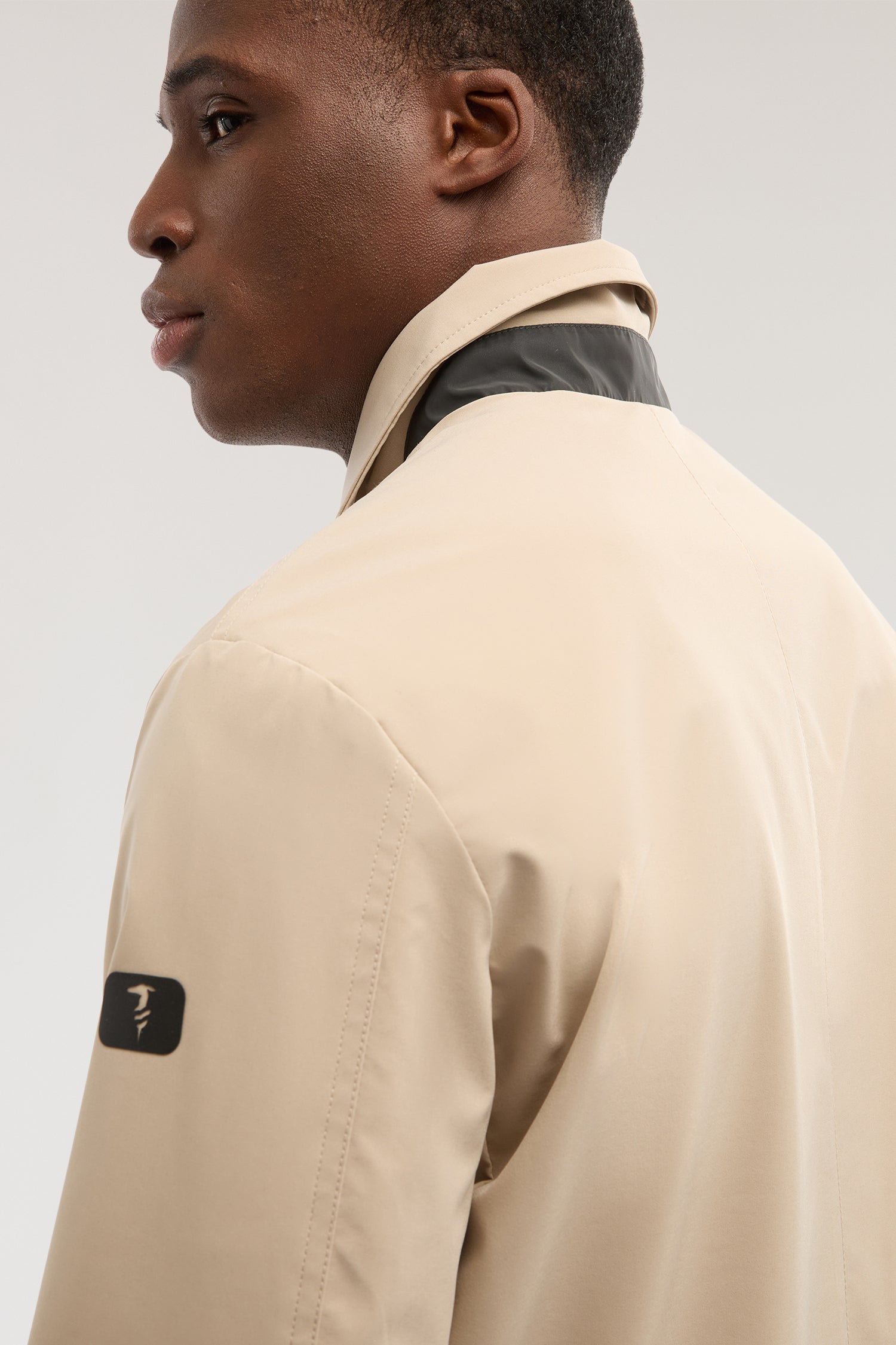 Technical car coat in water-repellent microfibre – Trussardi