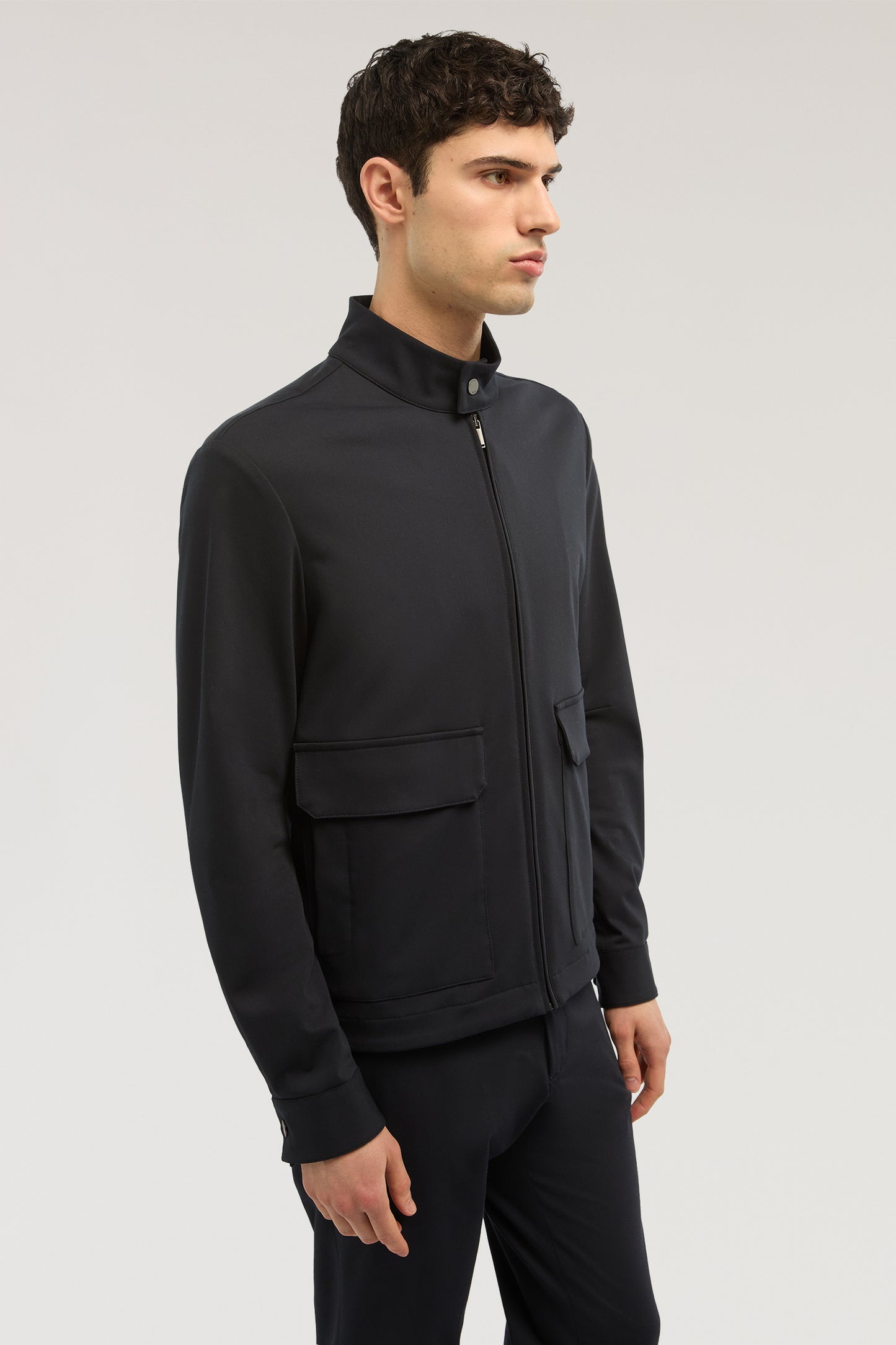 Blouson in viscosa tech 1|9c3bb0eee36f06bebbc88c68cfee138b12cdd65babcb9cf2e3fc6aa6aa6cd120