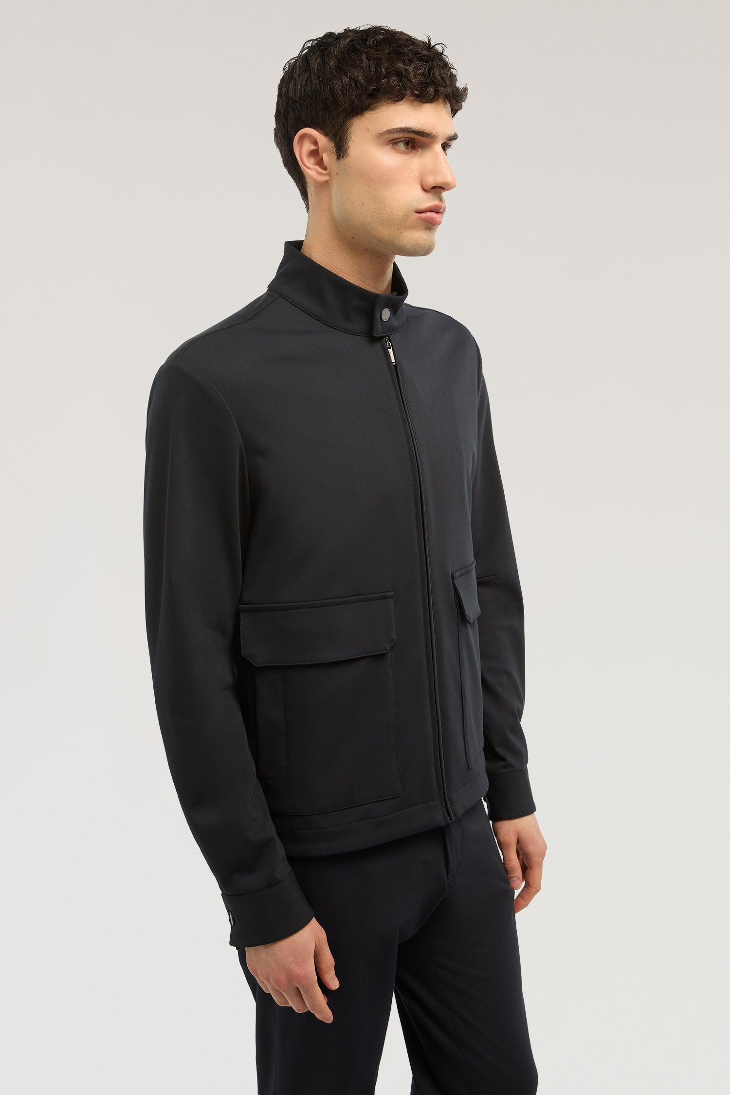 Blouson in viscosa tech 1|9c3bb0eee36f06bebbc88c68cfee138b12cdd65babcb9cf2e3fc6aa6aa6cd120