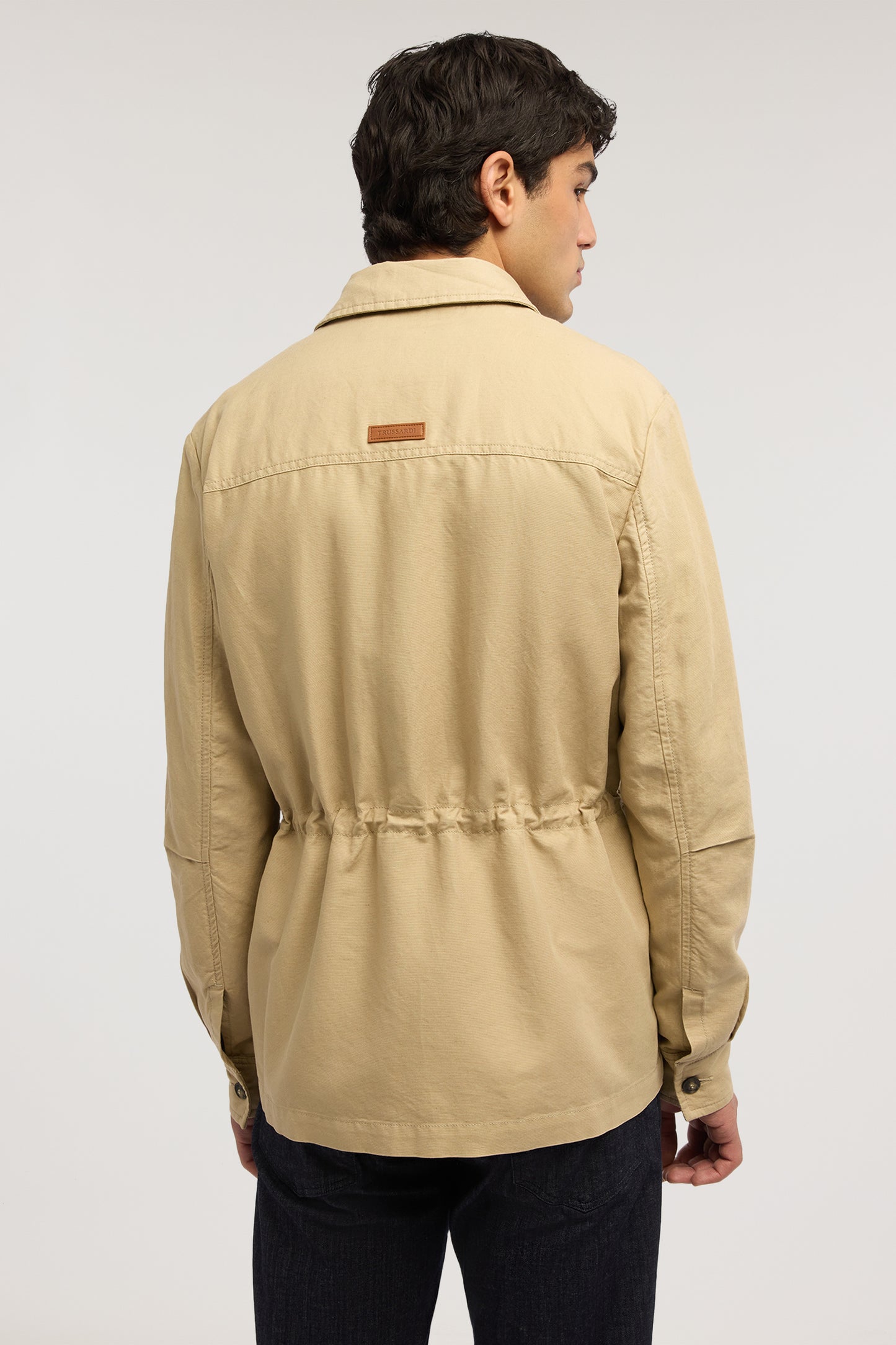 Sahariana in cotone e lino 3|761272a5535453086e158fbd2ad4aac317e1f98ef1ab49d2c6d81f1272430098