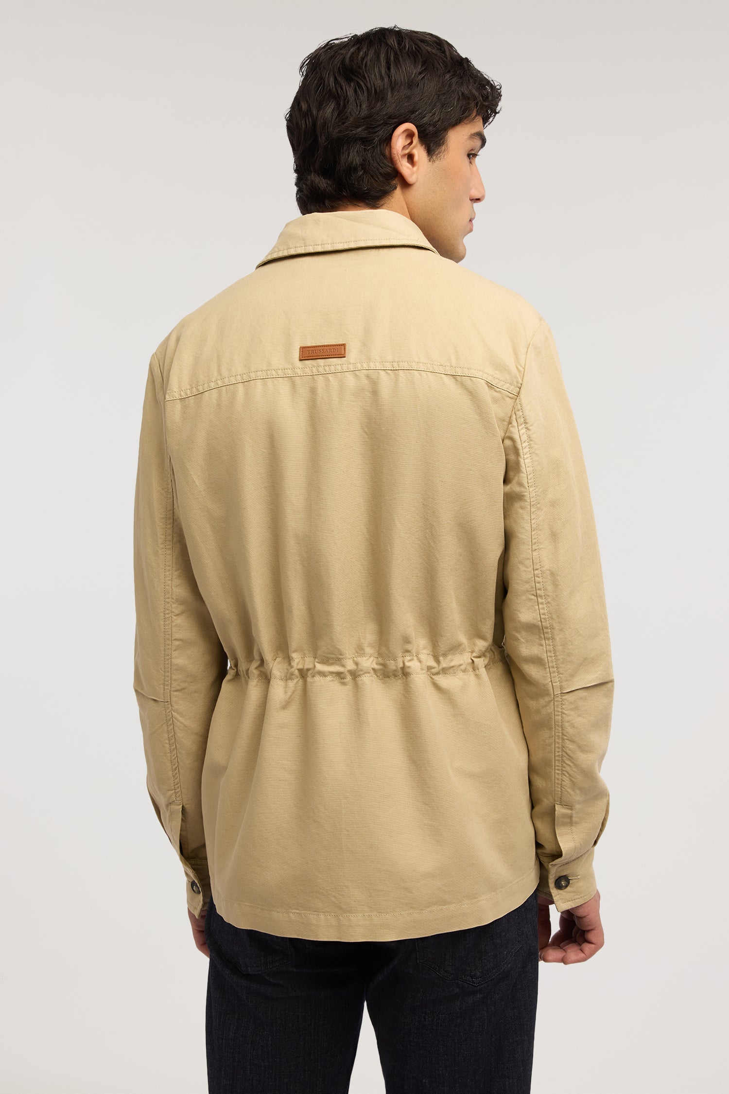 Sahariana in cotone e lino 3|761272a5535453086e158fbd2ad4aac317e1f98ef1ab49d2c6d81f1272430098