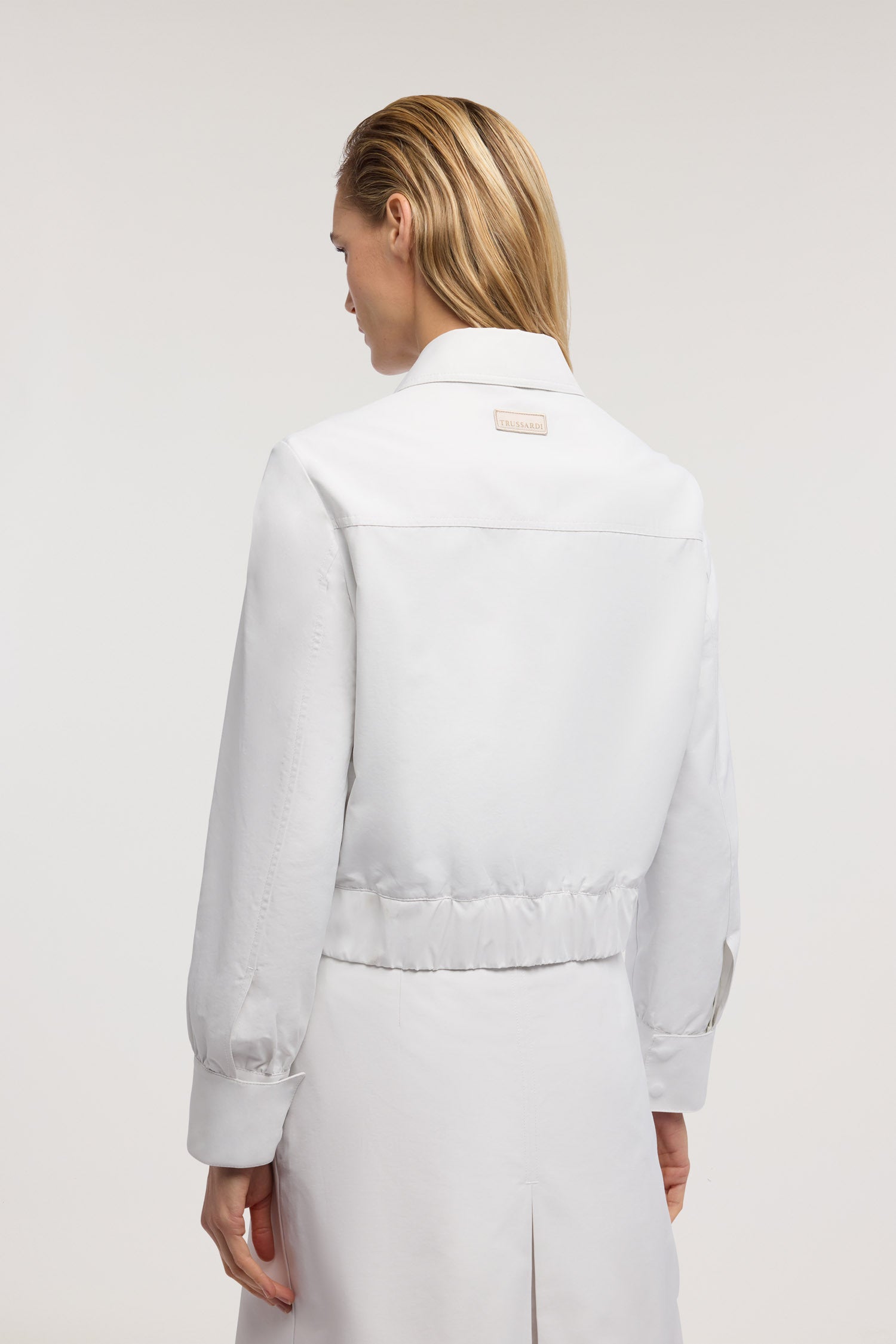 Giacca Cropped in Cotone 2|57f6c10c6d7eb05aaeda467aaad2232e778ef5e52b08a61cde3231a515f7a170