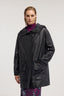 Parka in pelle con cappuccio 5