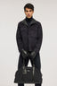 Giacca in suede con dettagli denim 3