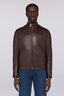 Giubbotto biker in pelle imbottito 1