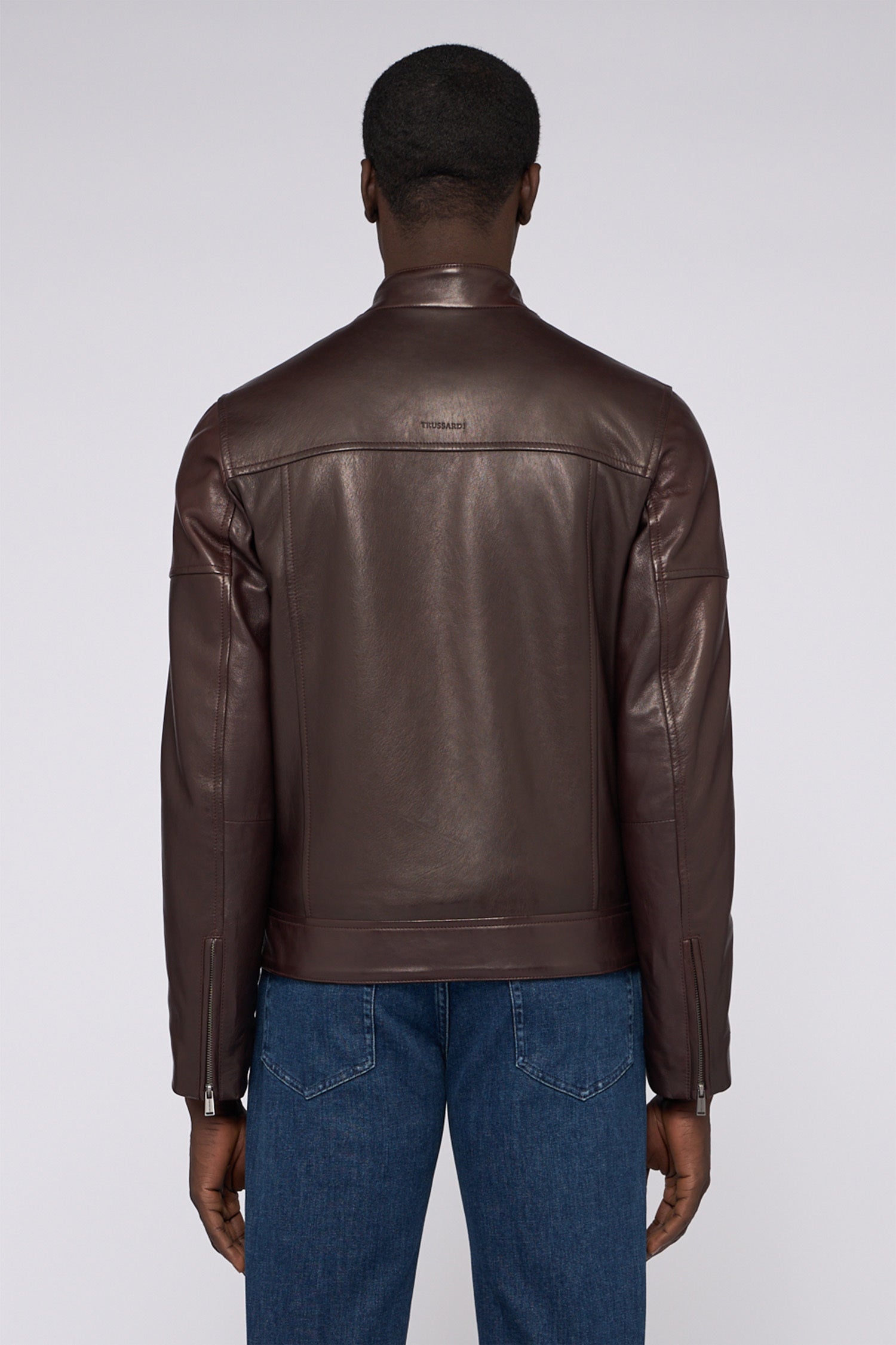 Giubbotto biker in pelle imbottito 2|8d95b4c80e394e35d75ced64e238584818fad2553ec514786afbe9be3d9f6a9a