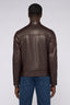 Giubbotto biker in pelle imbottito 2
