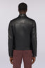 Giubbotto biker in pelle imbottito 2