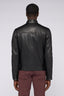 Giubbotto biker in pelle imbottito 2